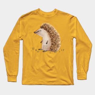 Hedgie Has a Sit Down Long Sleeve T-Shirt